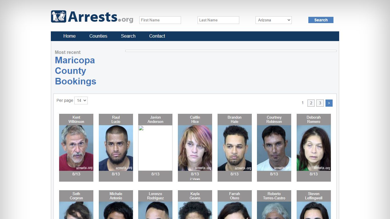 Maricopa County Arrests and Inmate Search